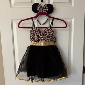 Leopard Print Minnie Costume with Ears